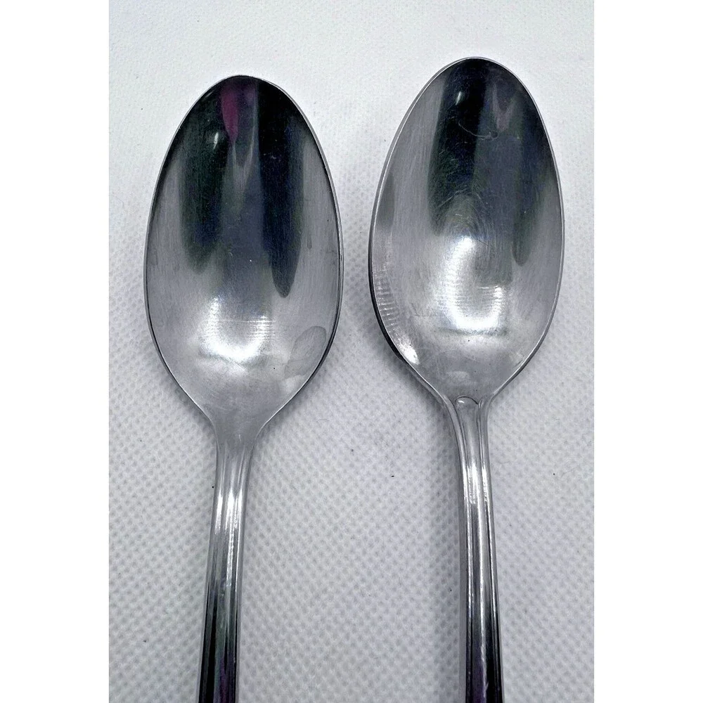 2 Lenox Stainless BUTLER'S GOURMET  Teaspoons 18/8 Flatware China 7 1/4